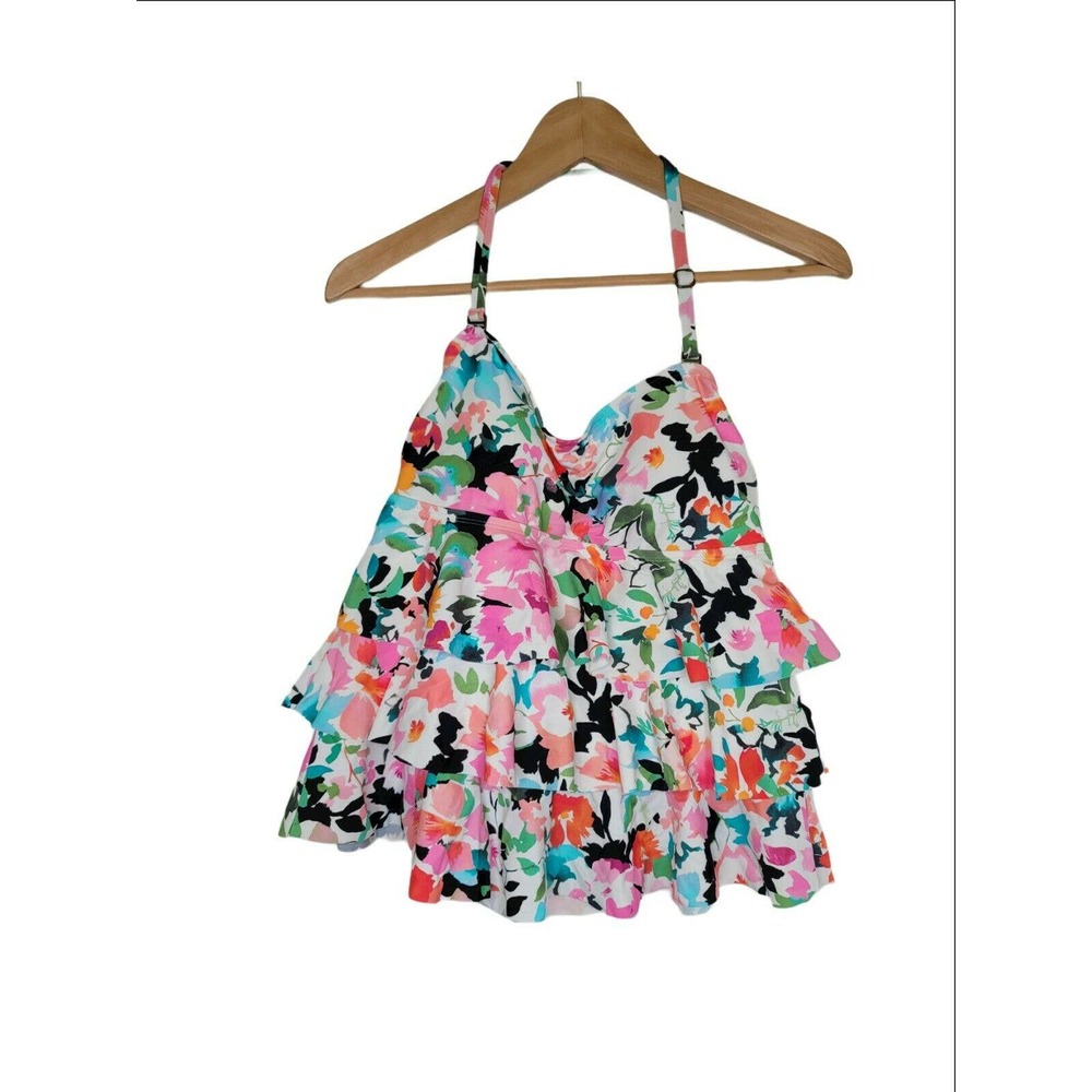 Island Escape Layered Swim Tankini Top